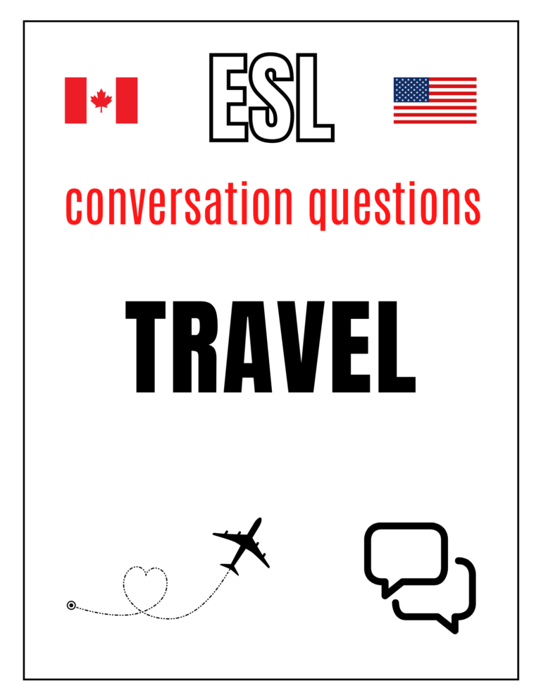 English ESL Travelling Conversation Questions Free Download