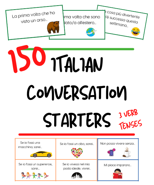 Speak Italian with Italian conversation starters for the classroom