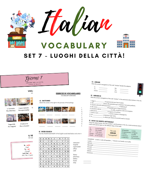 Learn Italian with Italian Vocabulary Practice Sets