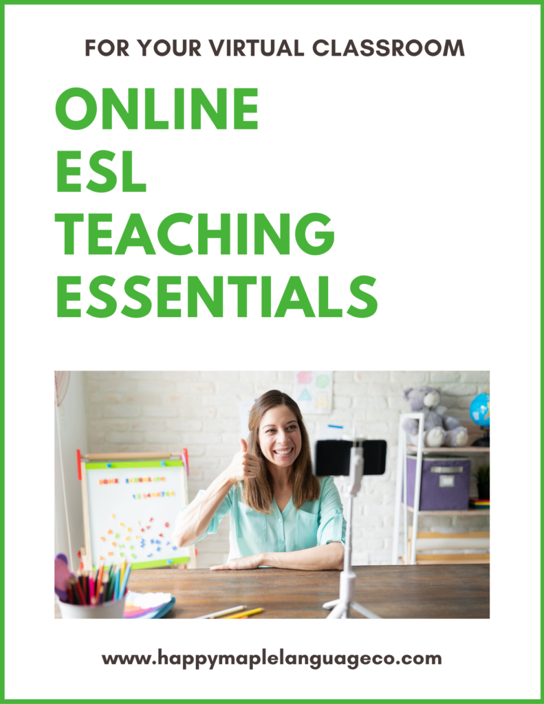 Online ESL Teaching Essentials Props and Equipment