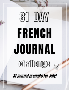 French Language Journal Challenge July 2021