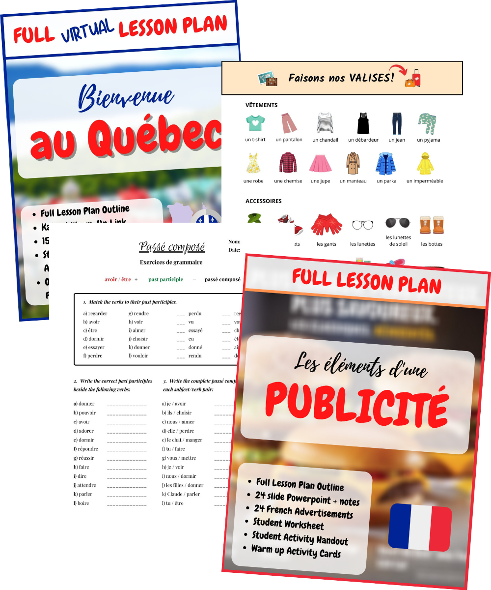 French Teaching Resources and Lesson Materials