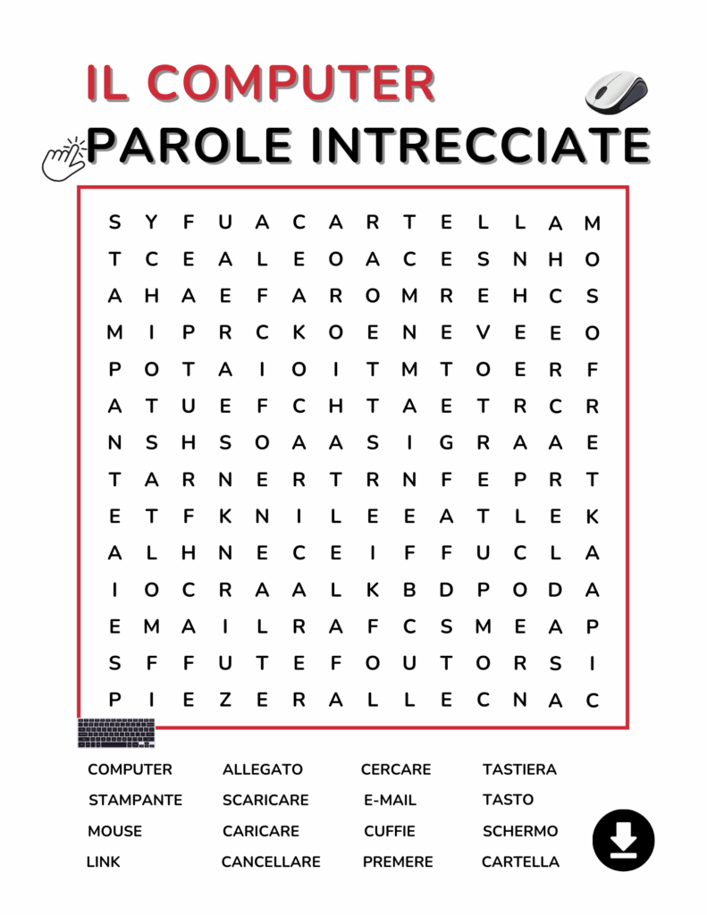 Italian Computer Words - Computer Vocabulary for Beginners