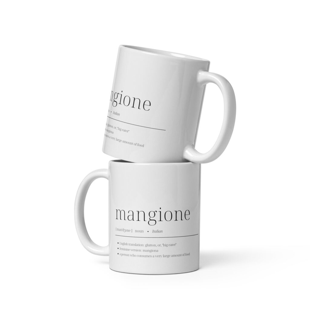 Italian Mangione Definition Mug