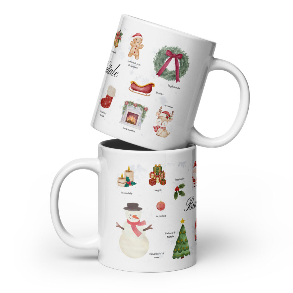 Italian Christmas Vocabulary Mug Gift