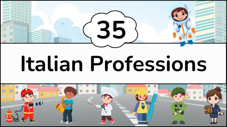 Beginner Italian Profession Job Vocabulary Resources Free PDF Download