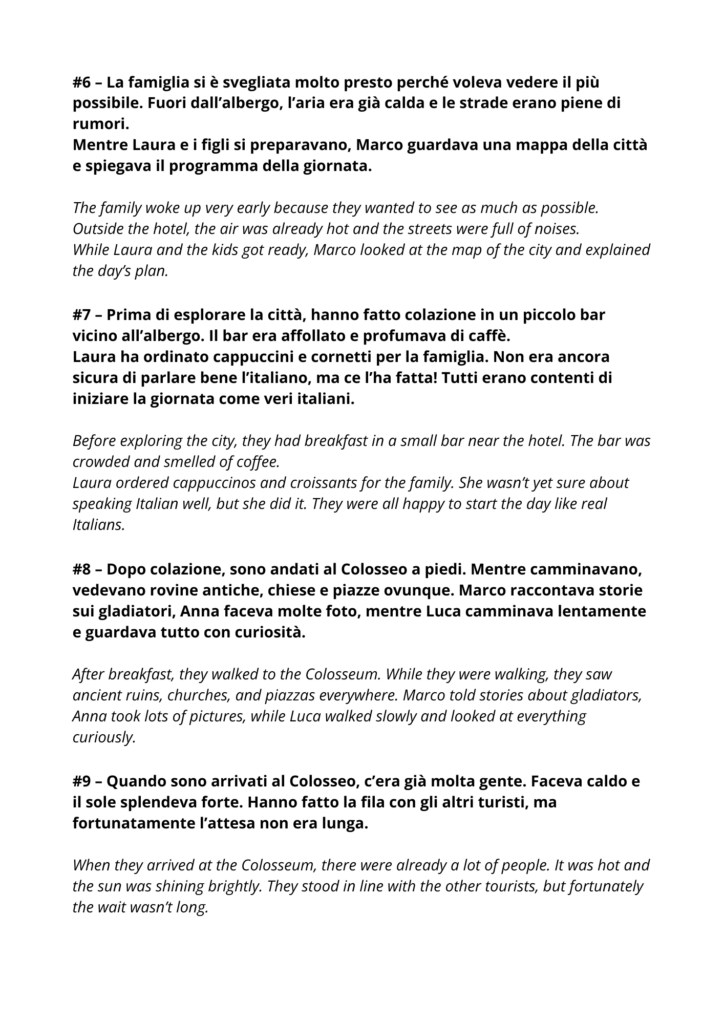 Italian Short Story for Beginners with Translation - Free PDF