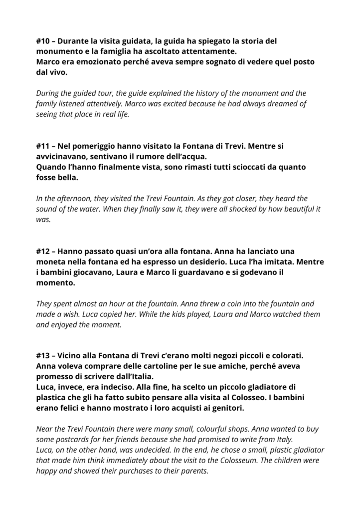 Italian Short Story for Beginners with Translation - Free PDF