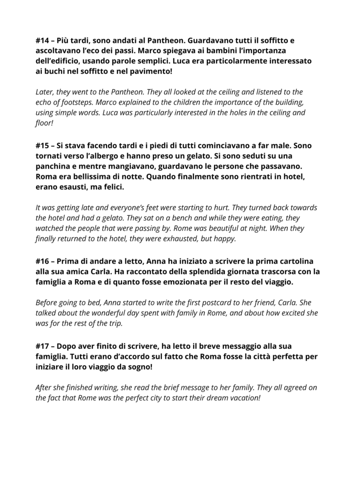 Italian Short Story for Beginners with Translation - Free PDF