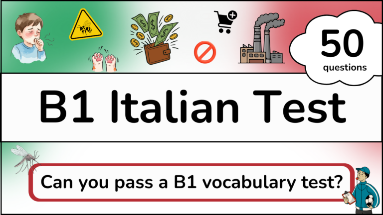 Italian B1 Vocabulary List Free Download