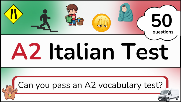 Italian A2 Vocabulary Test and Full Word List Free PDf Download